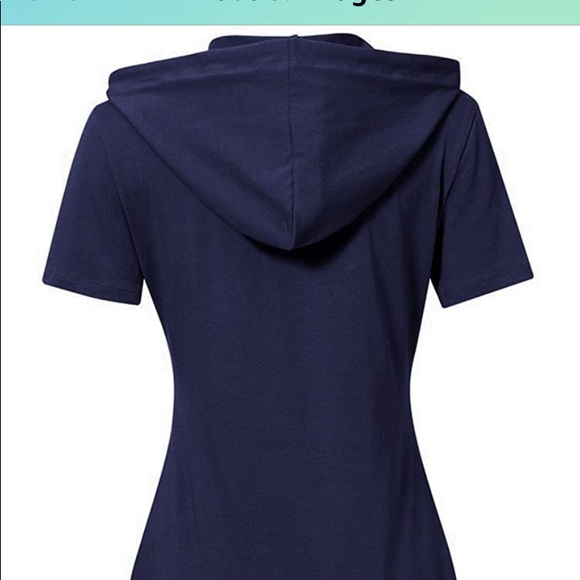 *****Liked New***** Pullover Hoodie Dress with Pockets Knee Length - Picture 6 of 7